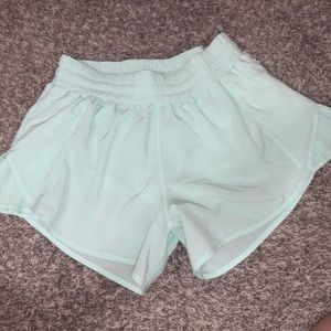 Mint lululemon shorts